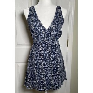 Amaryllis Navy Blue Wrap Dress Woman’s XS Extra Small Sleeveless